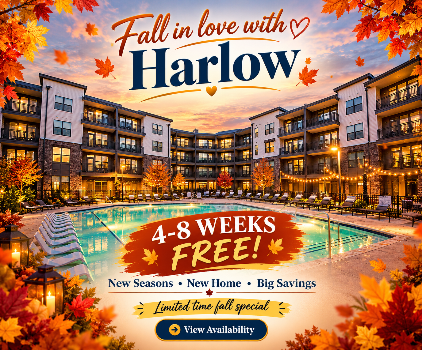 Fall in love with Harlow Special, 4-8 weeks free!